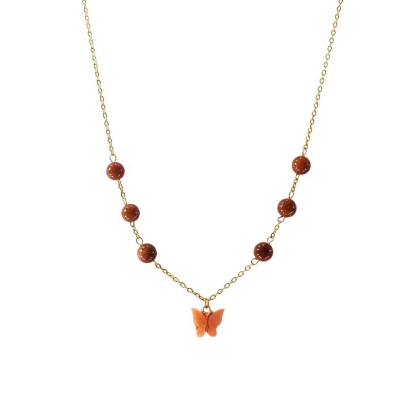 گردنبند دخترانه مدل دلربا و پروانه