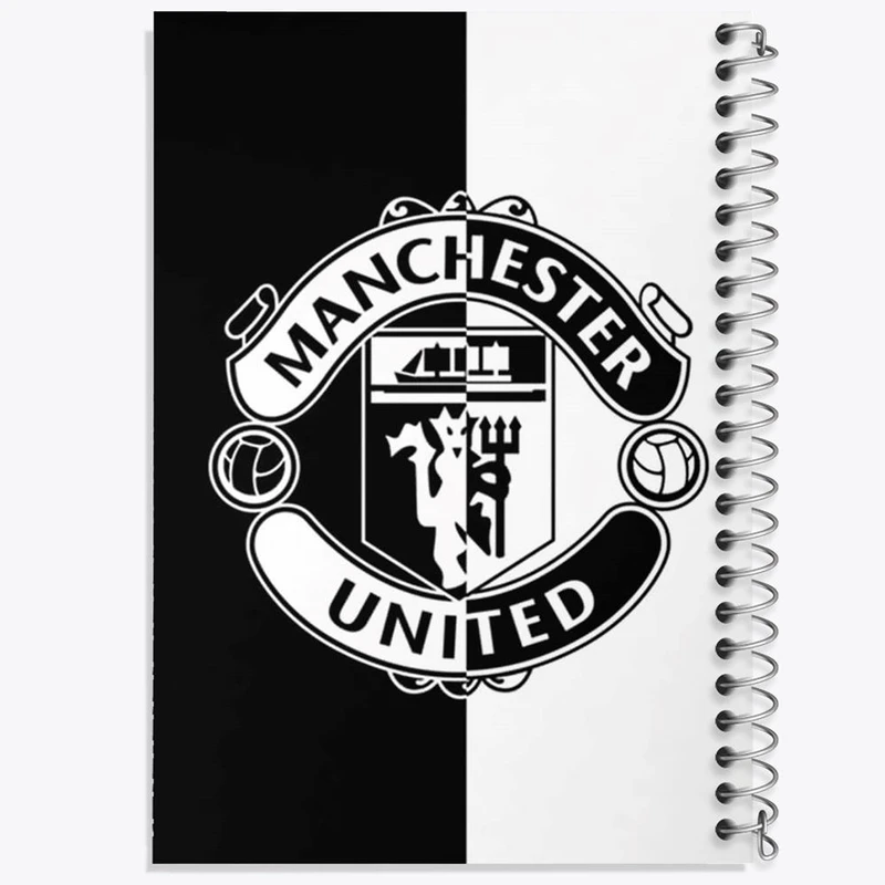 دفتر ژورنال نویسی 50 برگ خندالو مدل نقطه ای طرح باشگاه منچستر یونایتد کد 26501