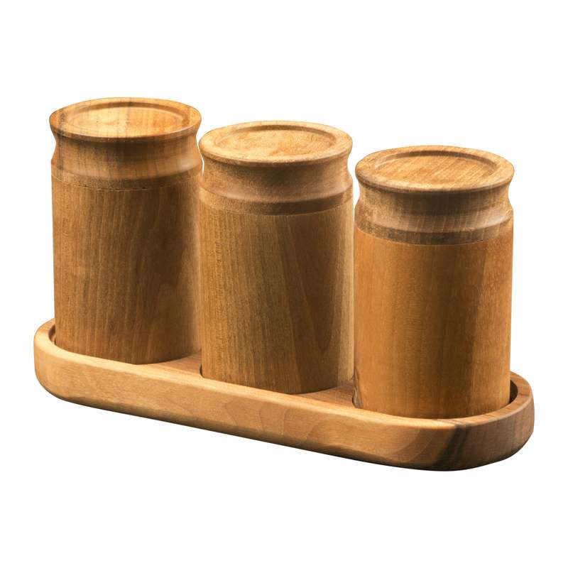 جای ادویه ساج مدل 103 مجموعه 3 عددی