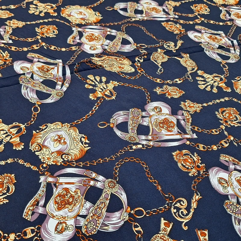 پارچه لباس مدل کدری نخی زنجیری کد 0210