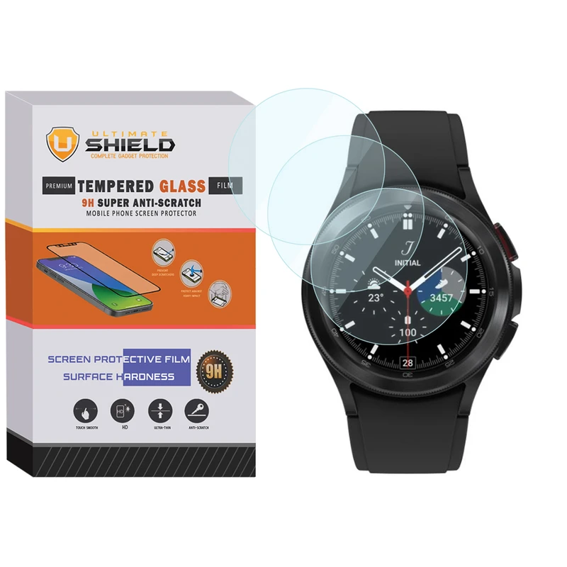 محافظ صفحه نمایش شیشه ای آلتیمیت شیلد مدل SH-UL مناسب برای ساعت هوشمند سامسونگ Galaxy Watch 4 Classic 42mm بسته سه عددی