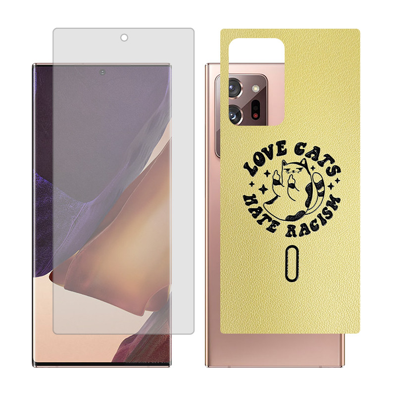 محافظ صفحه نمایش شفاف گلس مدل Together مناسب برای گوشی موبایل سامسونگ Galaxy Note20 Ultra 5G به همراه برچسب پوششی پشت گوشی  
