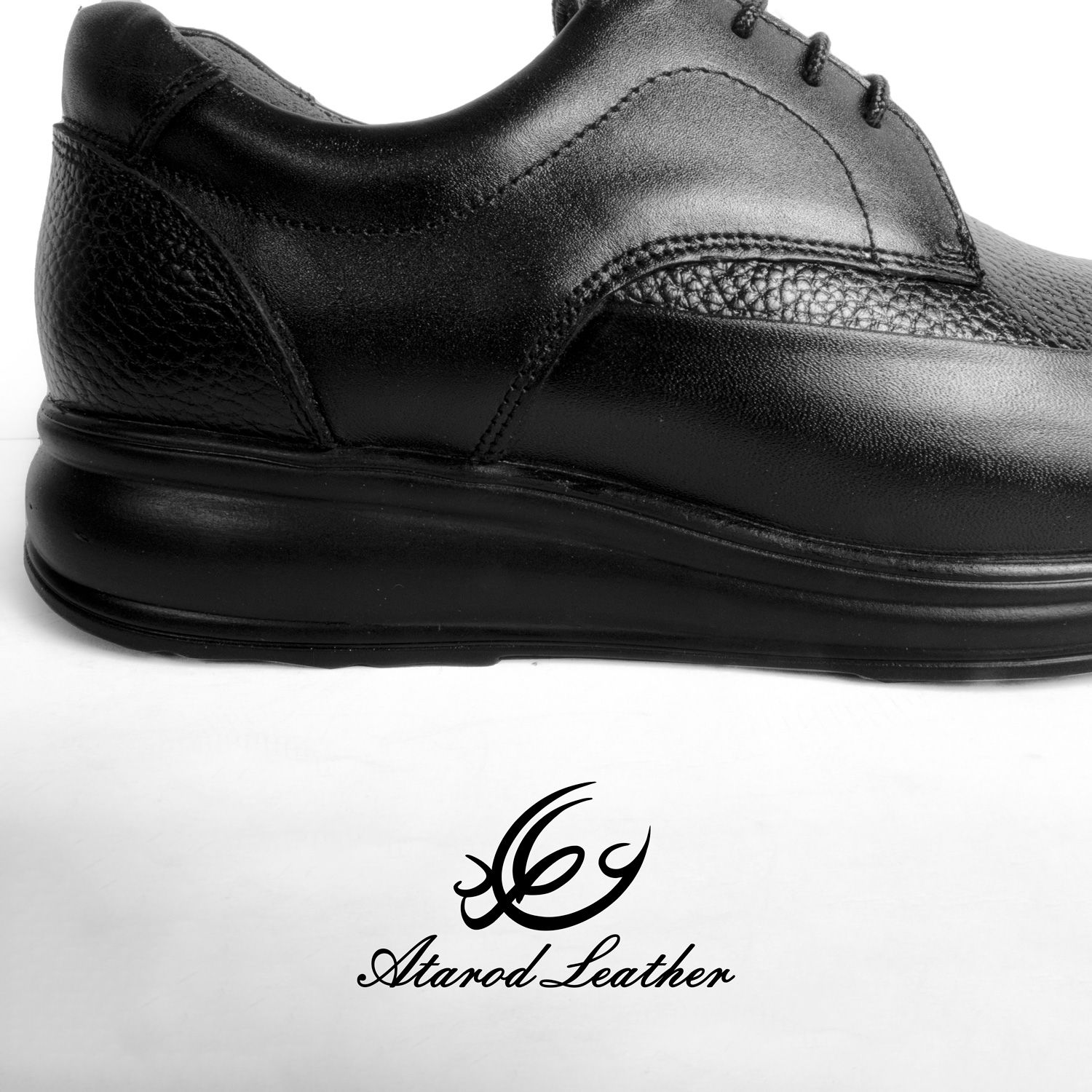 کفش طبی مردانه چرم عطارد مدل چرم طبیعی کد SH163 -  - 9