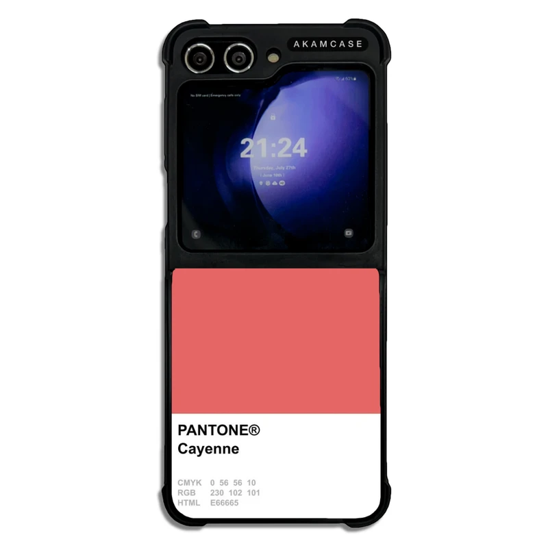 کاور آکام مدل AMC-WSGZFLIP5-PANTONE-26 مناسب برای گوشی موبایل سامسونگ Galaxy Z Flip 5