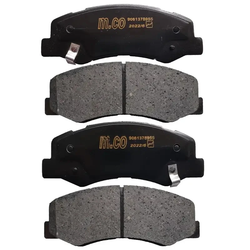 لنت ترمز جلو خودرو امکو مدل کالیپر رانایی کد M111027 دو جفت مناسب برای پژو 206 تیپ 5