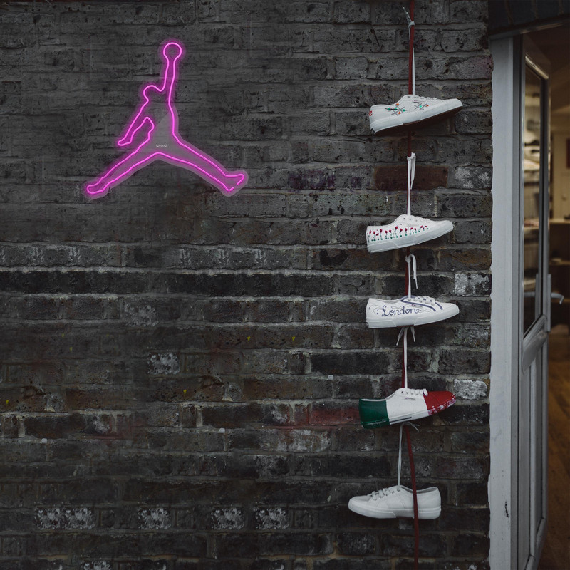 چراغ دیواری نئون دیزاین طرح Jordan_PN