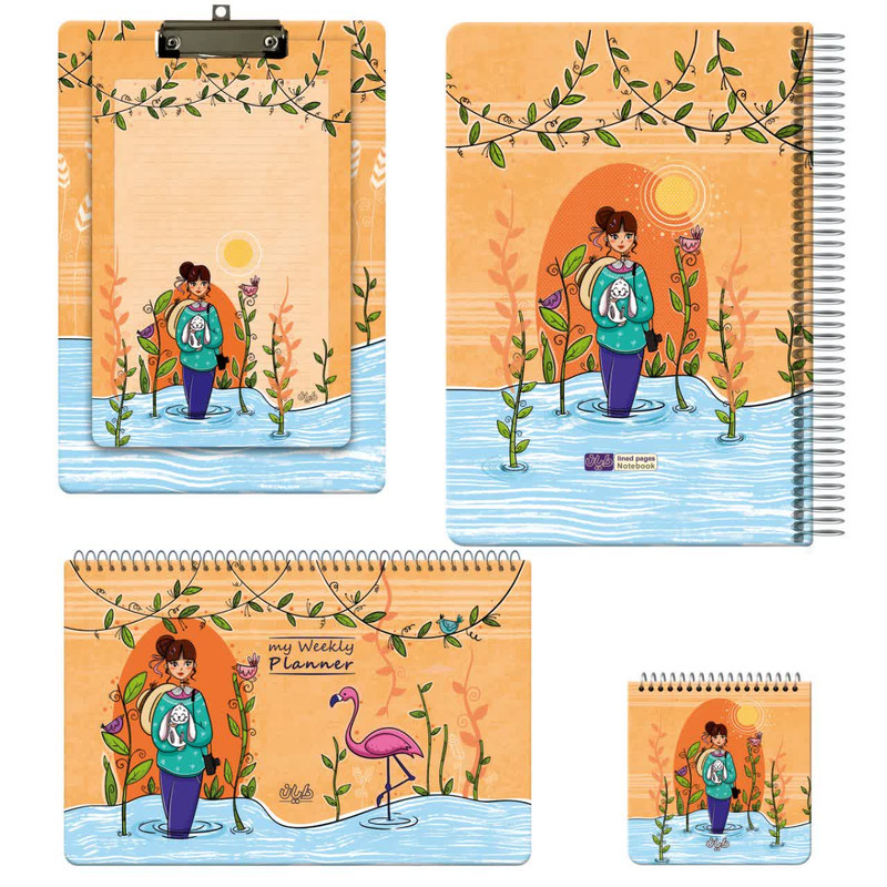 بسته لوازم تحریر دایان مدل آنجل کد 4 بسته 4 عددی