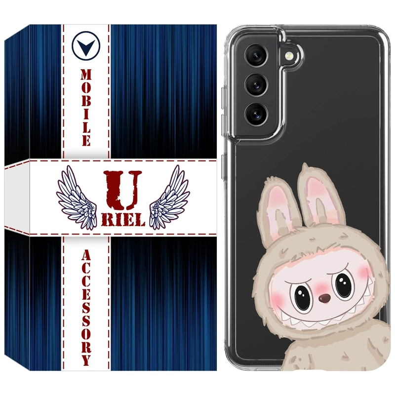 کاور یوریل مدل Clear کد 119 طرح لبوبو Labubu مناسب برای گوشی موبایل سامسونگ Galaxy S21 FE