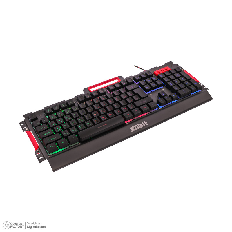 کیبورد گیمینک سابیت مدل GMK-5010 همراه با موس، Full-size، نورپردازی RGB