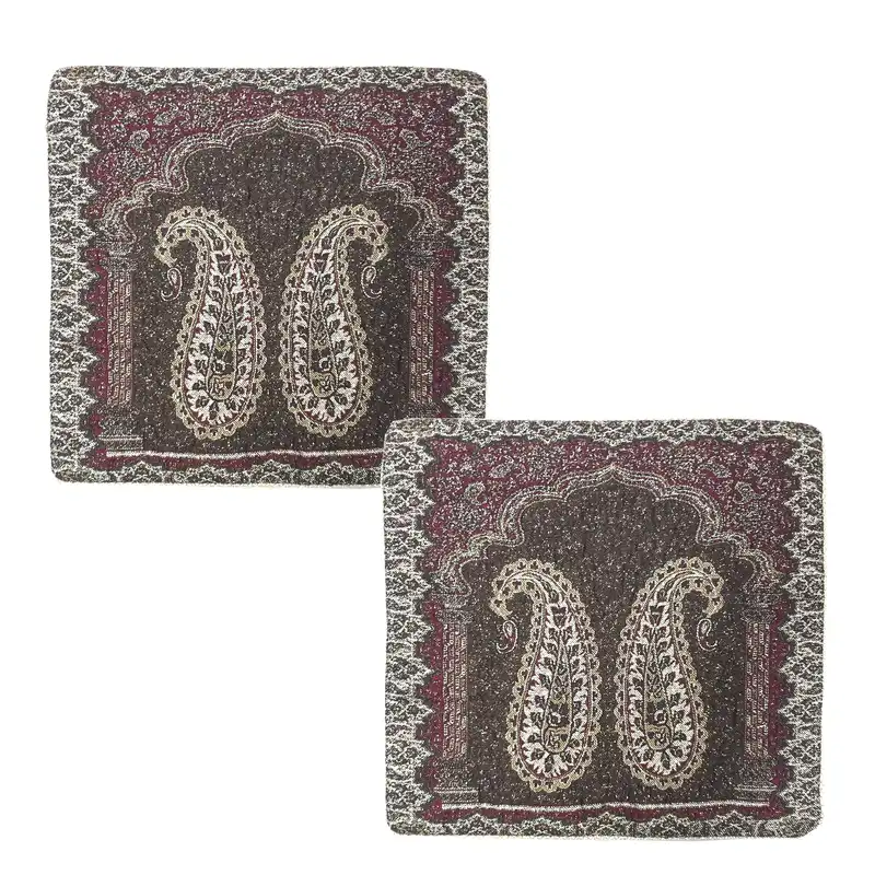 رومیزی ترمه مدل عقیق کد GL26 بسته 2 عددی