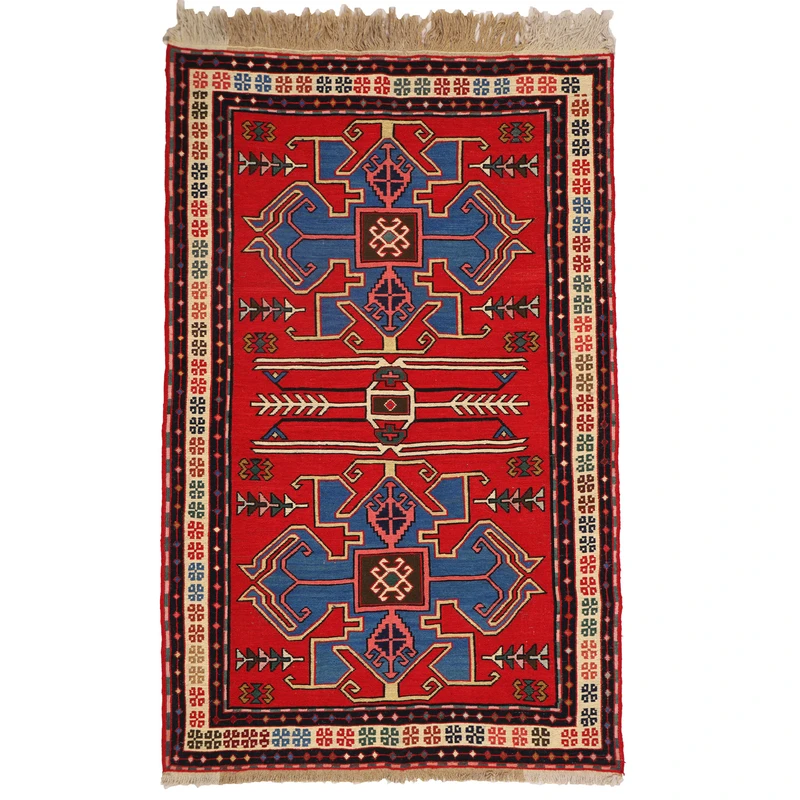 گلیم دستبافت یک ونیم متری مدل ورنی کد 40411154