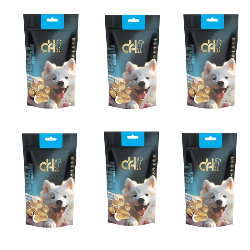 تشویقی سگ دکتر اچ مدل سیرابی خشک شده طعم گوشت گوسفند وزن 240 گرم مجموعه 6 عددی