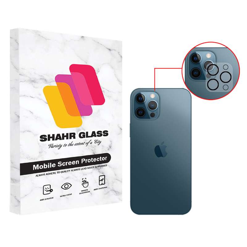 محافظ لنز دوربین شهر گلس مدل 3DLENS مناسب برای گوشی موبایل اپل iPhone 12 Pro
