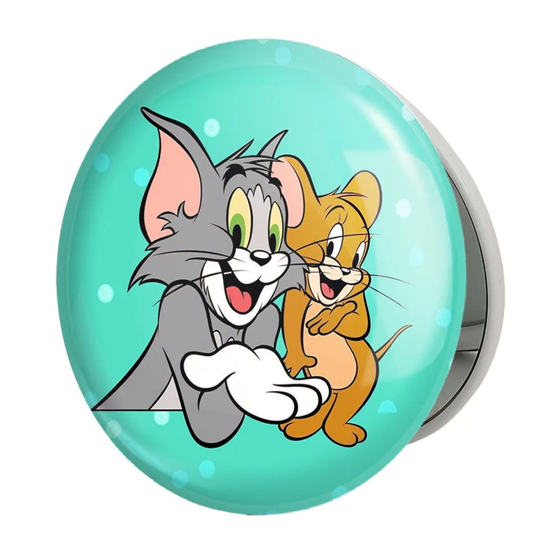 آینه جیبی خندالو طرح تام و جری Tom And Jerry مدل تاشو کد 10722 