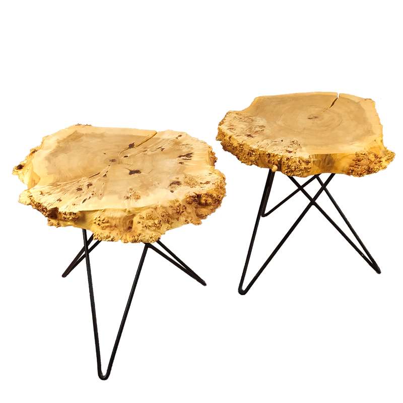 میز عسلی مدل روستیک مجموعه 2 عددی