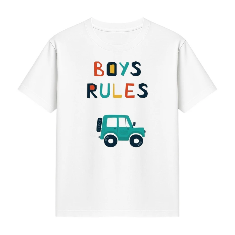 تی‌شرت آستین کوتاه دخترانه مدل ماشین کد p1 