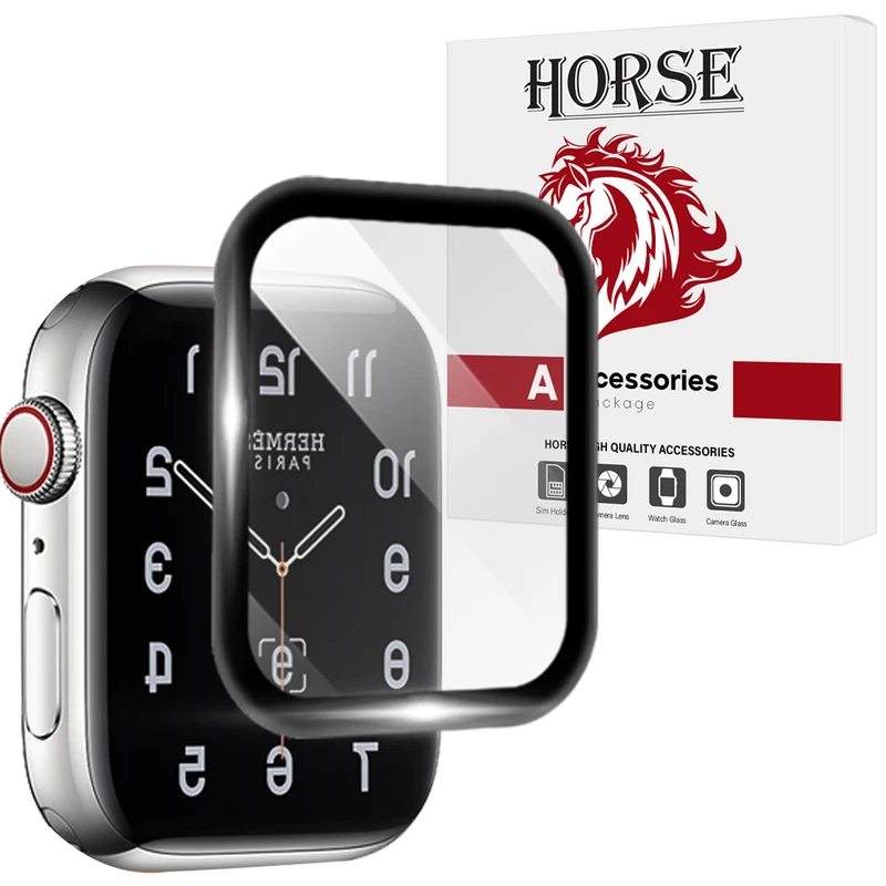 محافظ صفحه نمایش هورس مدل HWPM مناسب برای اپل واچ Watch Series 4 / Series 5 / Series 6 44mm