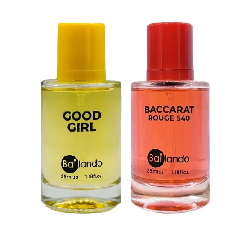 عطر جیبی زنانه بایلندو مدل گودگرل با رایحه گرم و شیرین حجم 35 میلی‌لیتر به همراه عطر جیبی زنانه بایلندو مدل باکارات رژ با رایحه گرم و شیرین حجم 35 میلی‌لیتر