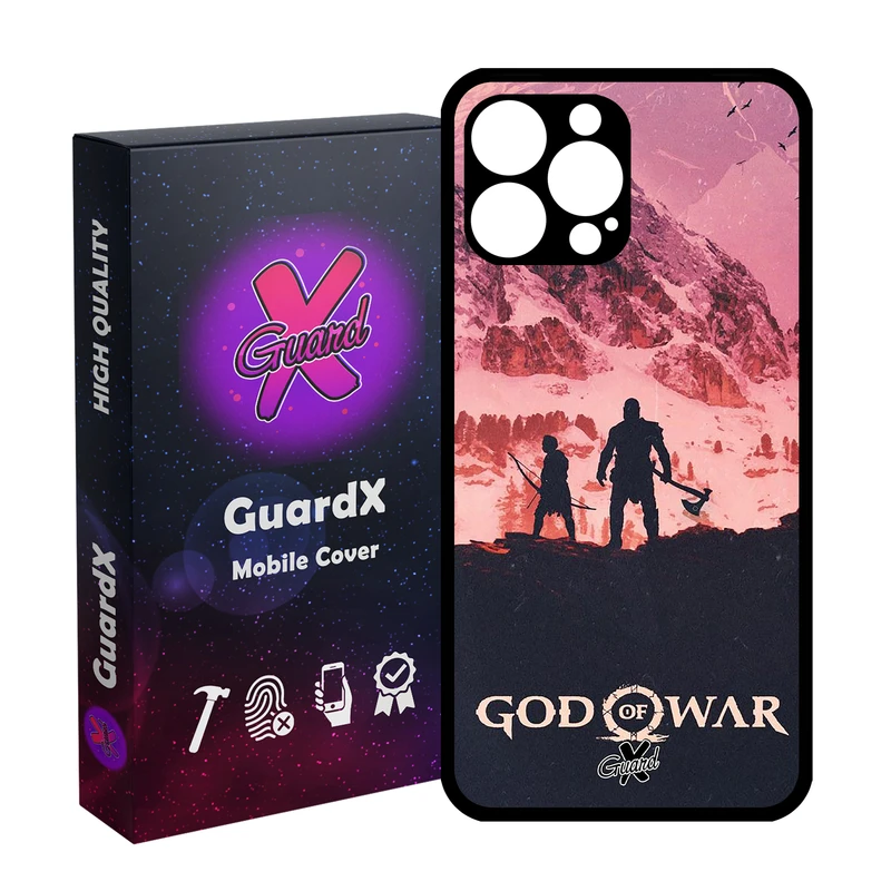 کاور گارد ایکس طرح God of War مدل Glass10075 مناسب برای گوشی موبایل اپل iPhone 14 Pro Max