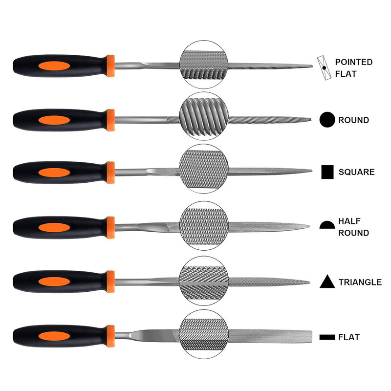سوهان زرگری فرد مدل MINI.FILE مجموعه 6 عددی