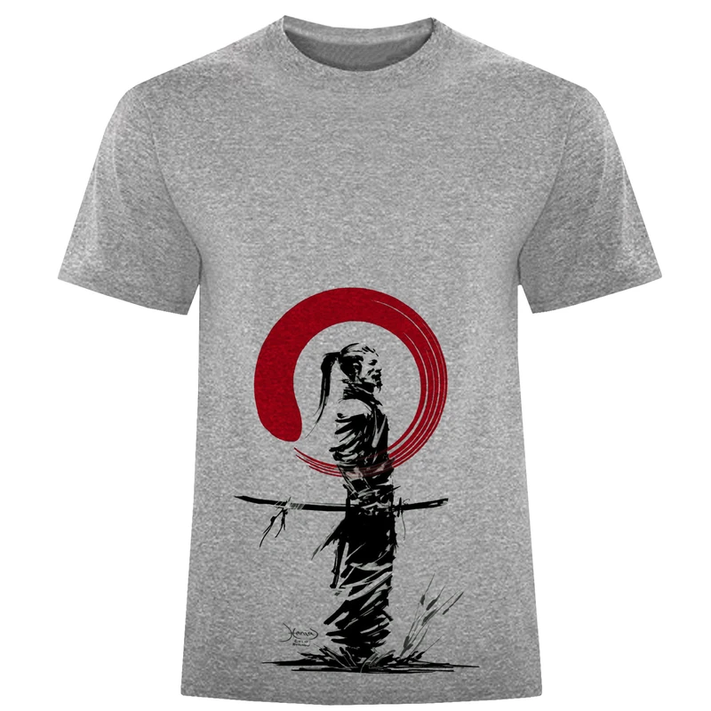 تی شرت آستین کوتاه مردانه مدل سامورایی D254