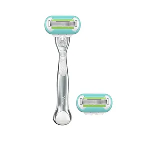 خود تراش ژیلت مدل Venus Extra Smooth Platinum به همراه تیغ یدک