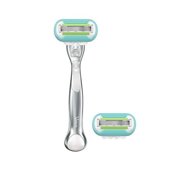 خود تراش ژیلت مدل Venus Extra Smooth Platinum به همراه تیغ یدک