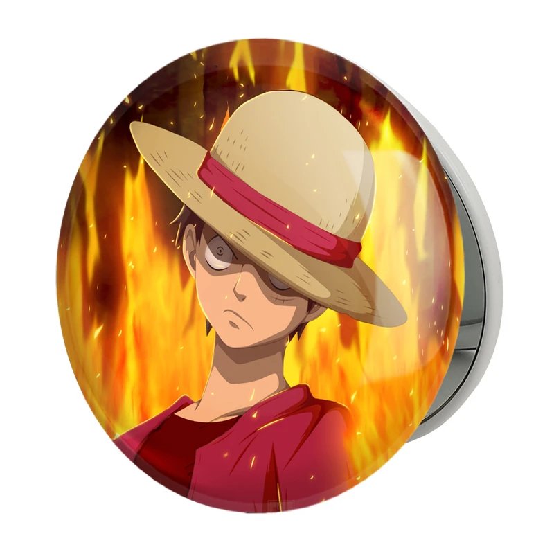 آینه جیبی خندالو طرح لوفی انیمه وان پیس One Piece مدل تاشو کد 17222 
