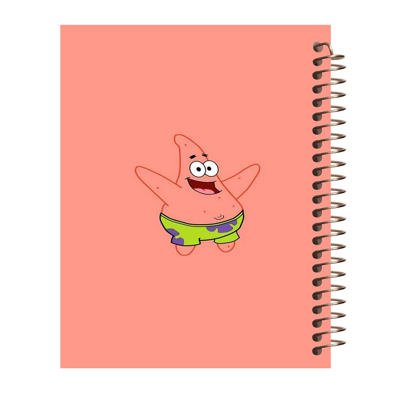 دفتر لغت 100 برگ سیمی طرح باب اسفنجی مدل پاتریک کد W97