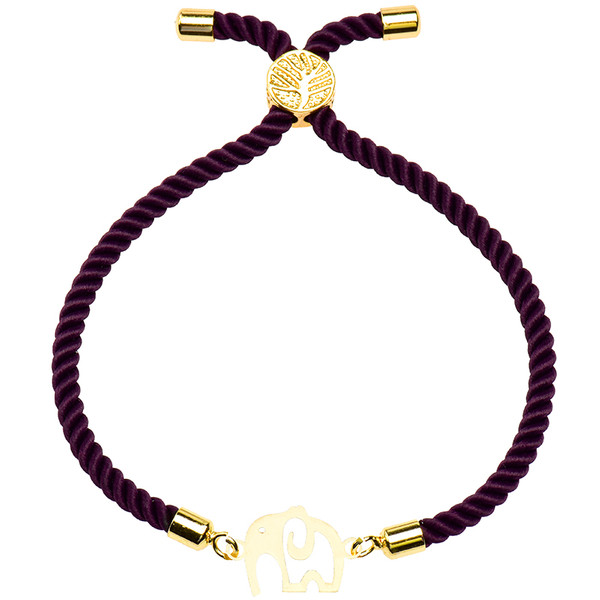 دستبند طلا 18 عیار زنانه کرابو طرح فیل مدل Kr2347