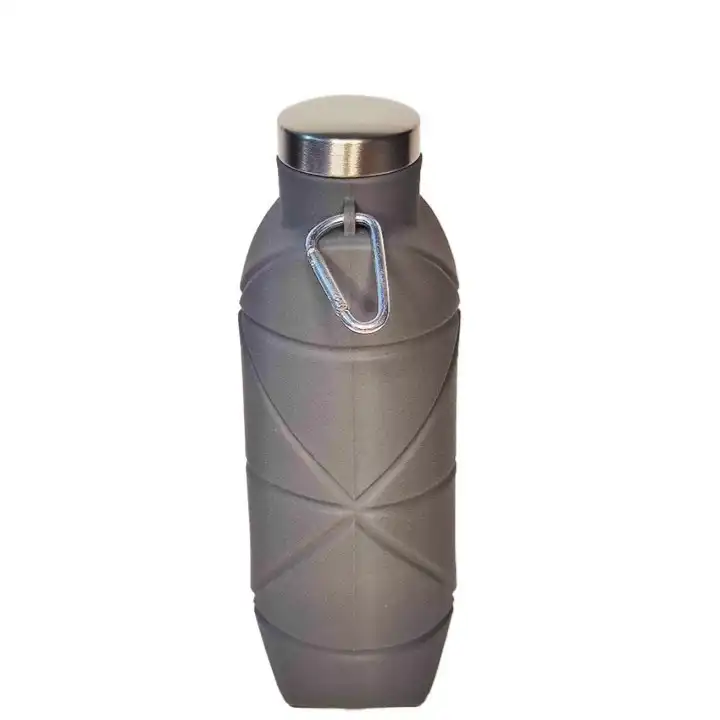 قمقمه تاشو مدل سلیکونی کارایین دار گنجایش 0.5 لیتر