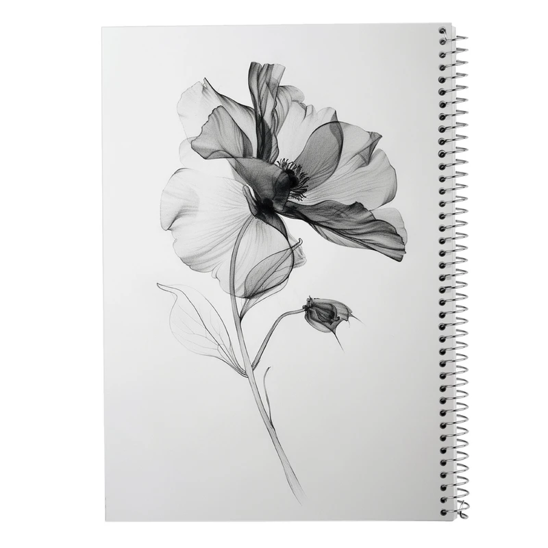 دفتر ژورنال نویسی 50 برگ مدوپد مدل نقطه ای طرح گل کد DF13856