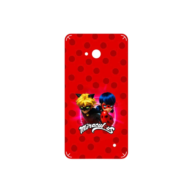 برچسب پوششی ماهوت مدل Ladybug and Cat Noir مناسب برای گوشی موبایل مایکروسافت Lumia 640