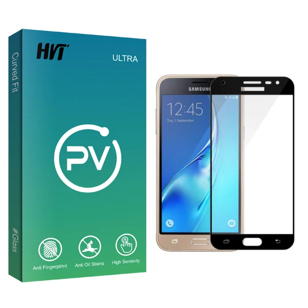 محافظ صفحه نمایش شیشه ای اچ وی تی مدل PV glass مناسب برای گوشی موبایل سامسونگ galaxy J3 Pro