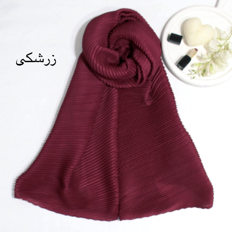 شال زنانه مدل نخی پلیسه ساده شایلی کد 9503