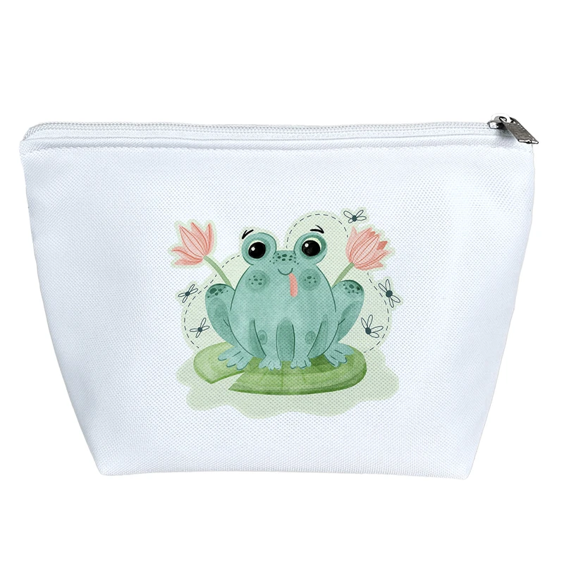 کیف لوازم آرایش دخترانه خندالو مدل قورباغه  کد 3351