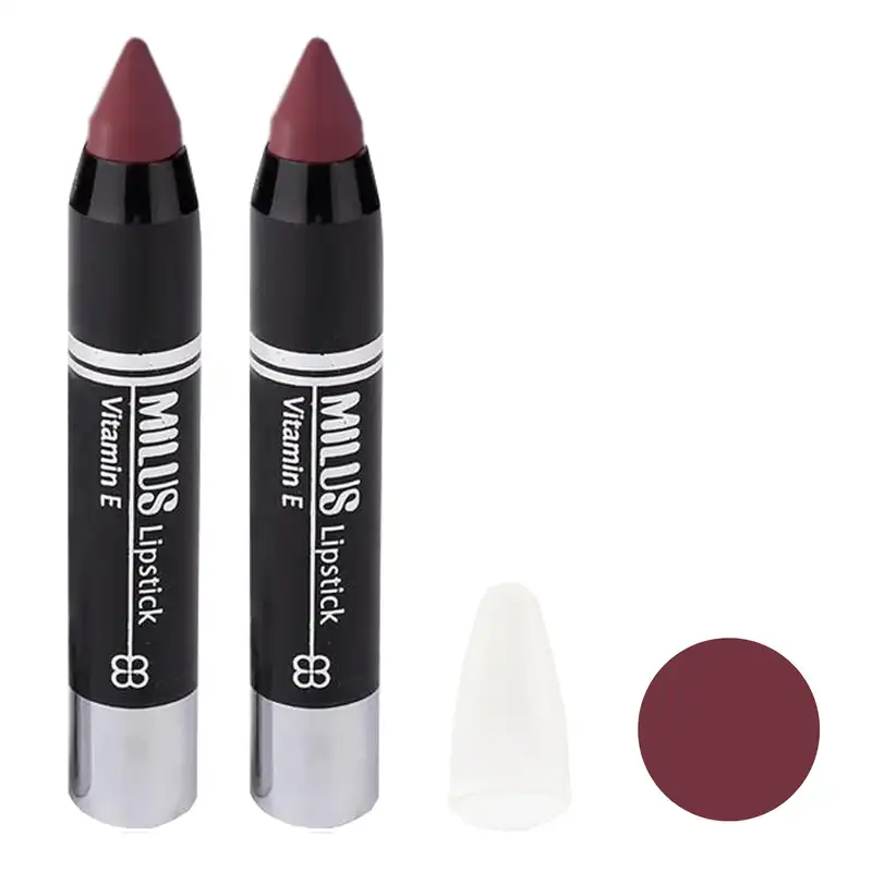 رژ لب مدادی میلوس شماره 26 مجموعه 2 عددی