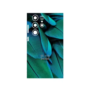MAHOOT Green Feather Cover Sticker for Samsung Galaxy S23 Ultra