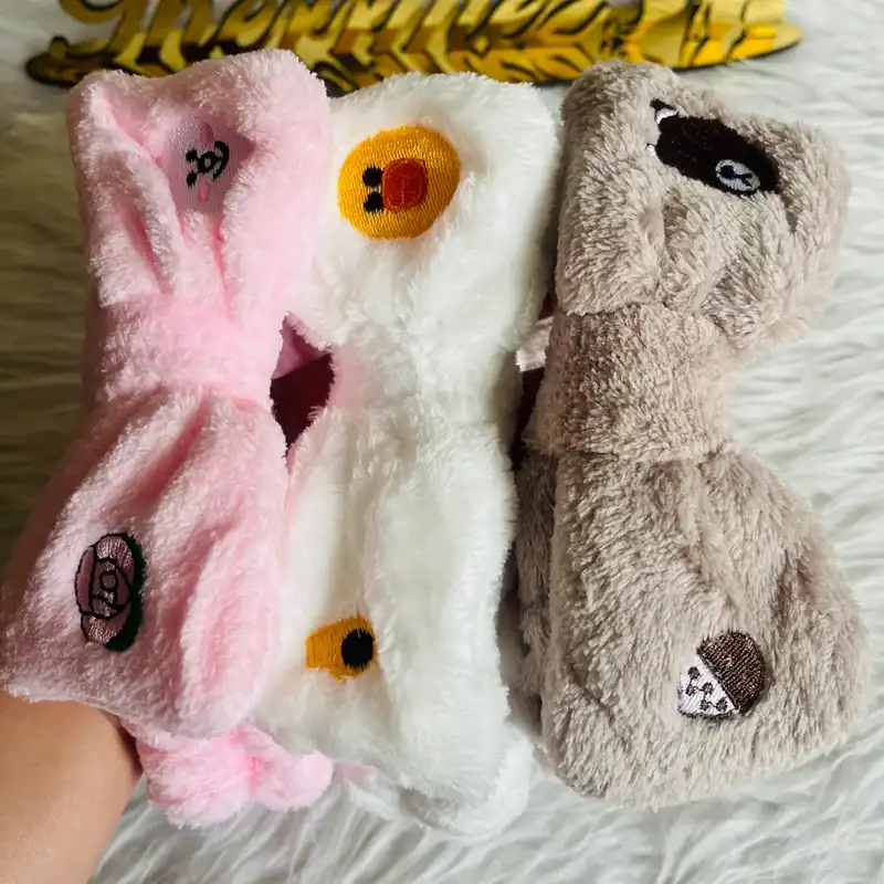 هدبند دخترانه مدل حوله ای پاپیونی کد g60