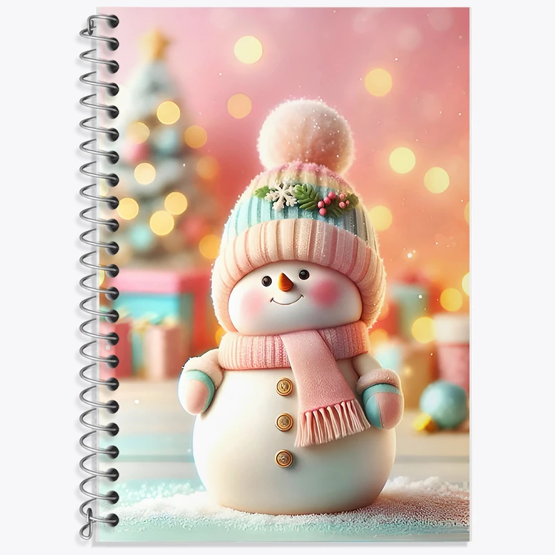 دفتر لغت 50 برگ خندالو طرح آدم برفی کیوت کد F7876