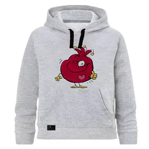 هودی دخترانه مدل انار یلدا کد J70 رنگ طوسی