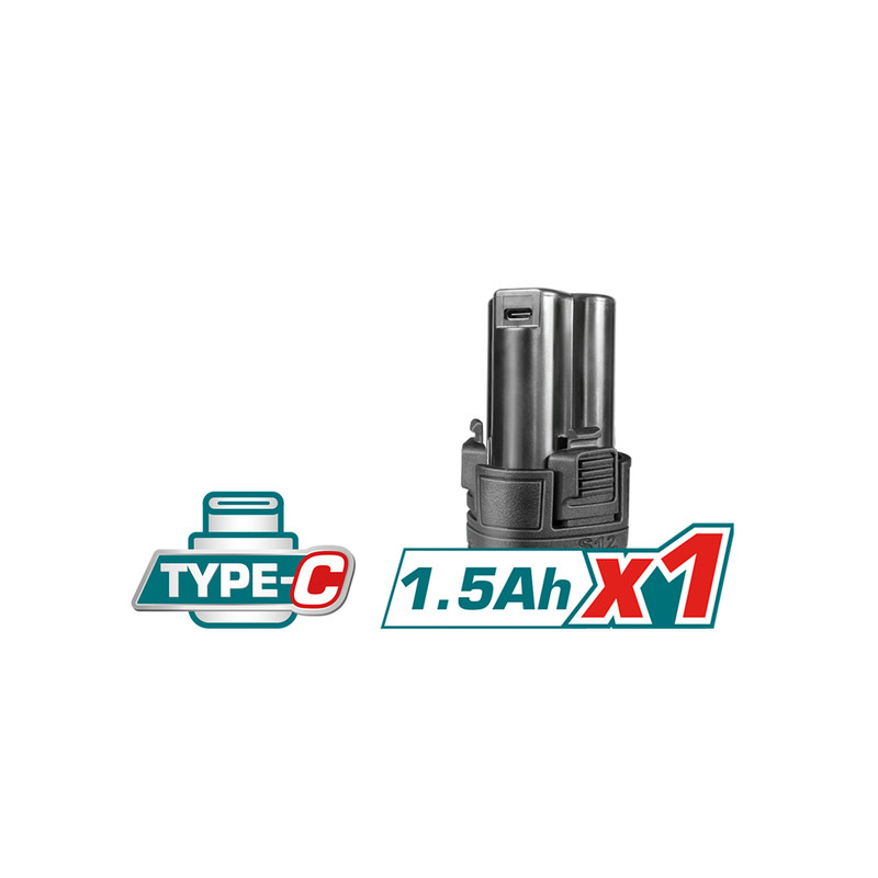 پیچ گوشتی شارژی توتال مدل TDLI12428 پیچ گوشتی شارژی توتال مدل TDLI12428