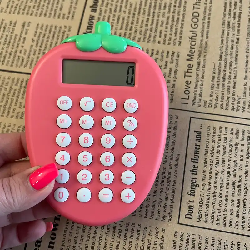 ماشین حساب مدل توت فرنگی کد 9