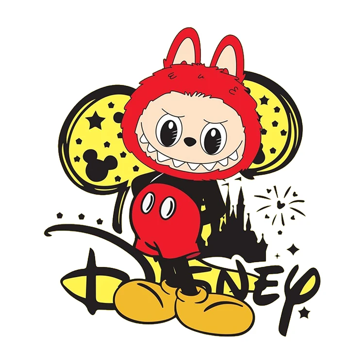 استیکر پارچه و لباس پاد آفرین مدل لبوبو کد 513