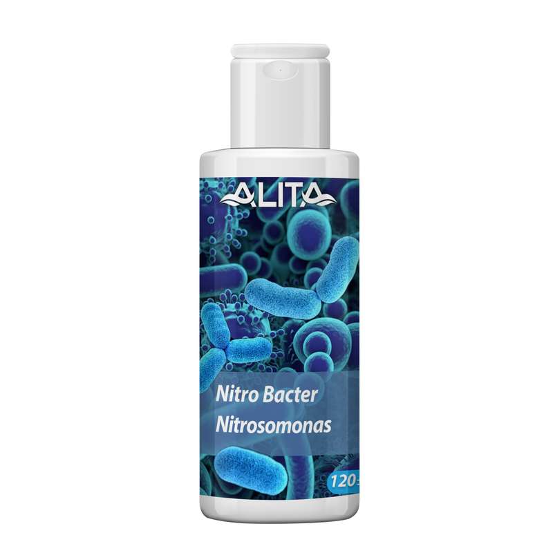 محلول باکتری ساز آب آکواریوم آلیتا مدل Nitro Bacter حجم 120 میلی لیتر محلول باکتری ساز آب آکواریوم آلیتا مدل Nitro Bacter حجم 120 میلی لیتر