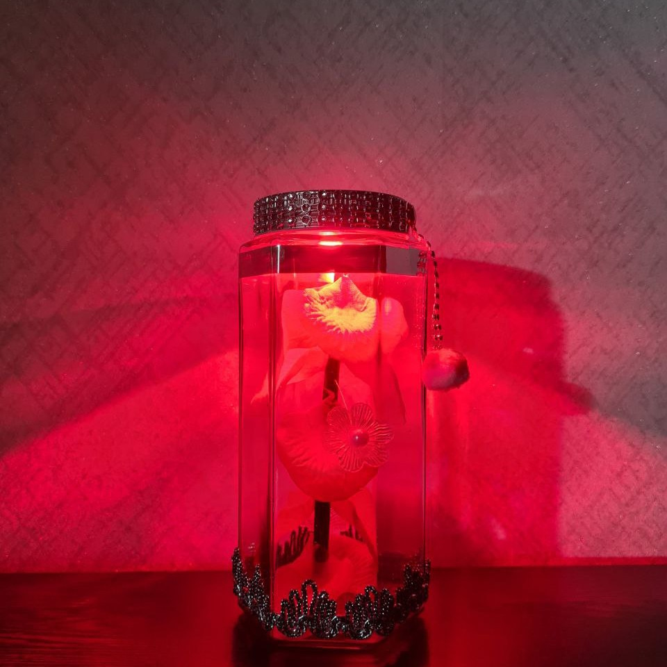 چراغ خواب مدل رومیزی طرح برگ گل