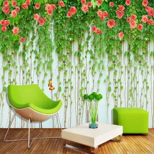 پوستر دیواری سه بعدی مدل گل آویز شکوفه DVRF1404