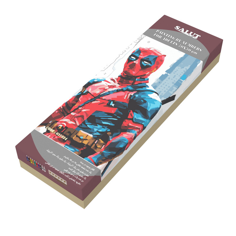 بسته رنگ آمیزی سالوت مدل آکرولیک کد 031024 مجموعه 18 عددی