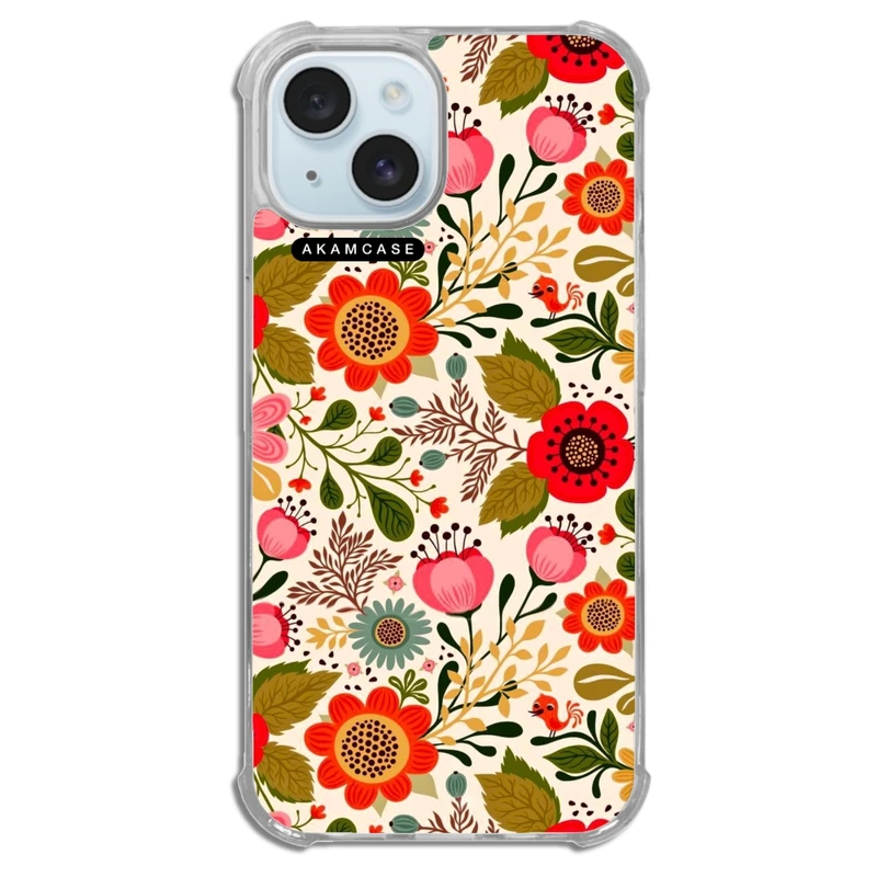 کاور آکام مدل AMCWTA15-FLOWERS6 مناسب برای گوشی موبایل اپل iPhone 15
