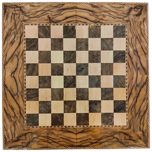 صفحه شطرنج معرق کاری مدل ترکیبی ریشه گردو و سنجد کد t4